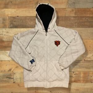 Chicago Bears NFL Pro Line Fleece Hooded Full Zip Size Small